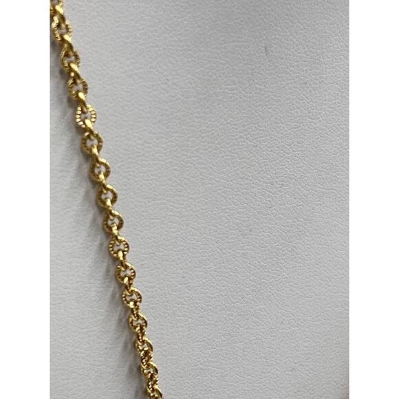 Vintage Designer Signed Camrose & Kross JBK Gold Plated Religious Cross Necklace - Picture 7 of 15